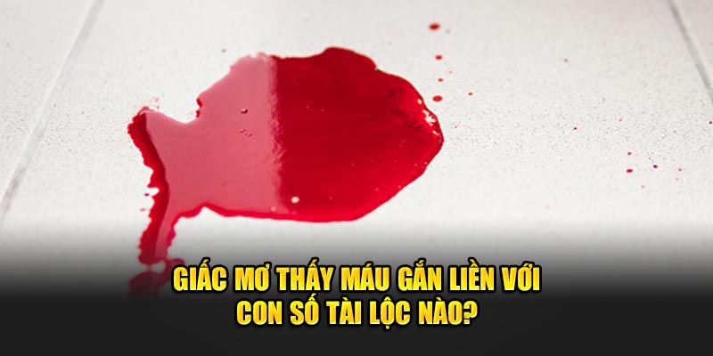 Giấc mơ thấy máu gắn liền với con số tài lộc nào? 