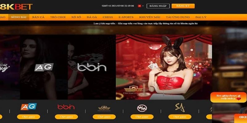 Kho game tại casino 8kbe8kbet