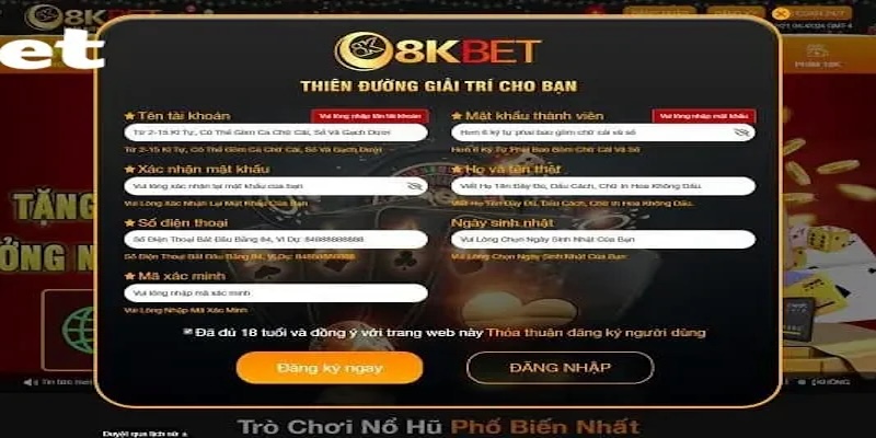 Bet thủ phải trên 18 tuổi mới có thể tham gia các hoạt động cá cược